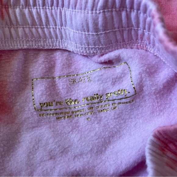 Skatie x Salty Blonde Rocky Sweatpants Tie Dye Pink Size Medium - Picture 2 of 3